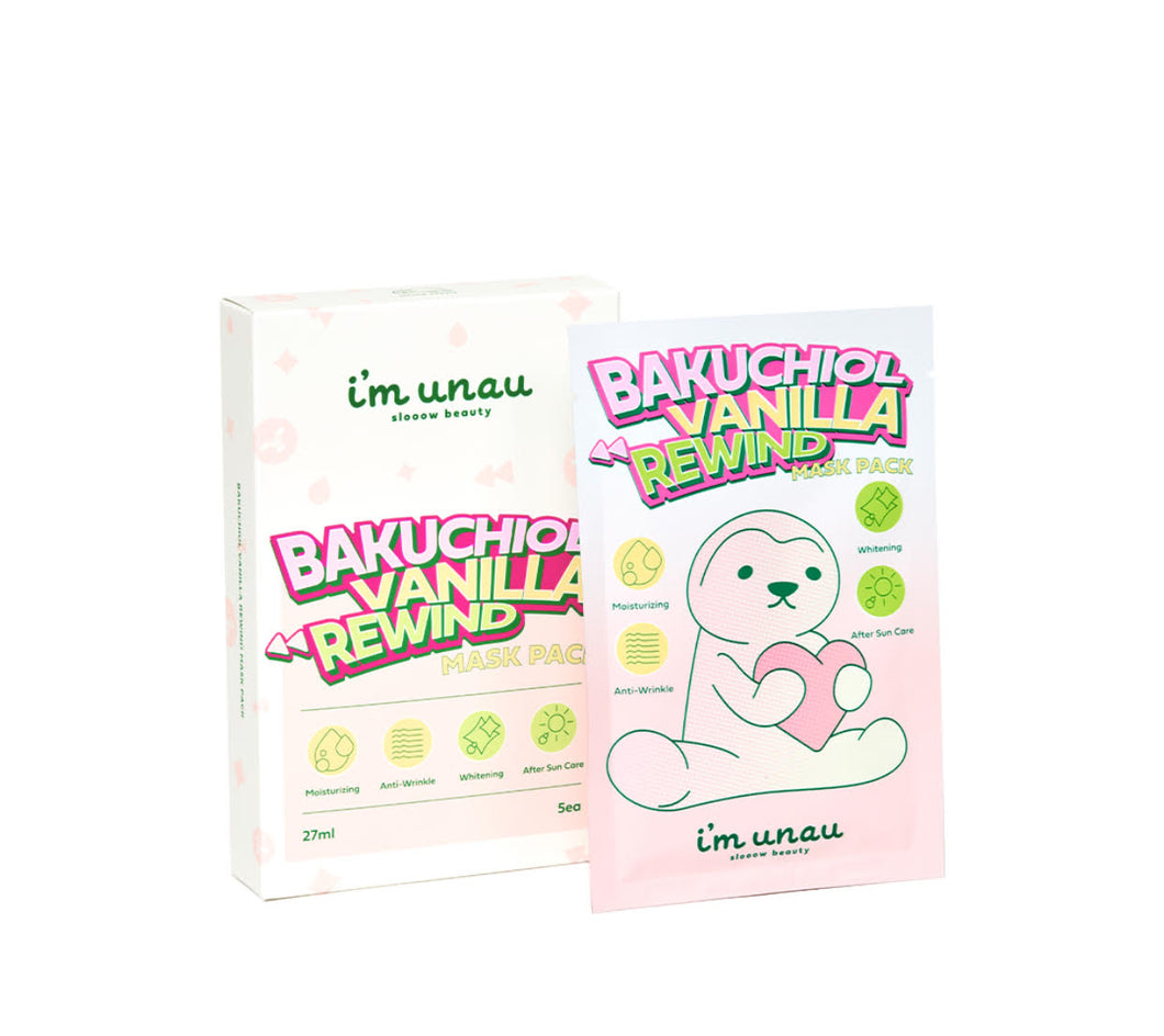 [All skin] Bakuchiol vanilla rewind mask 바쿠치올 바닐라 리와인드 마스크