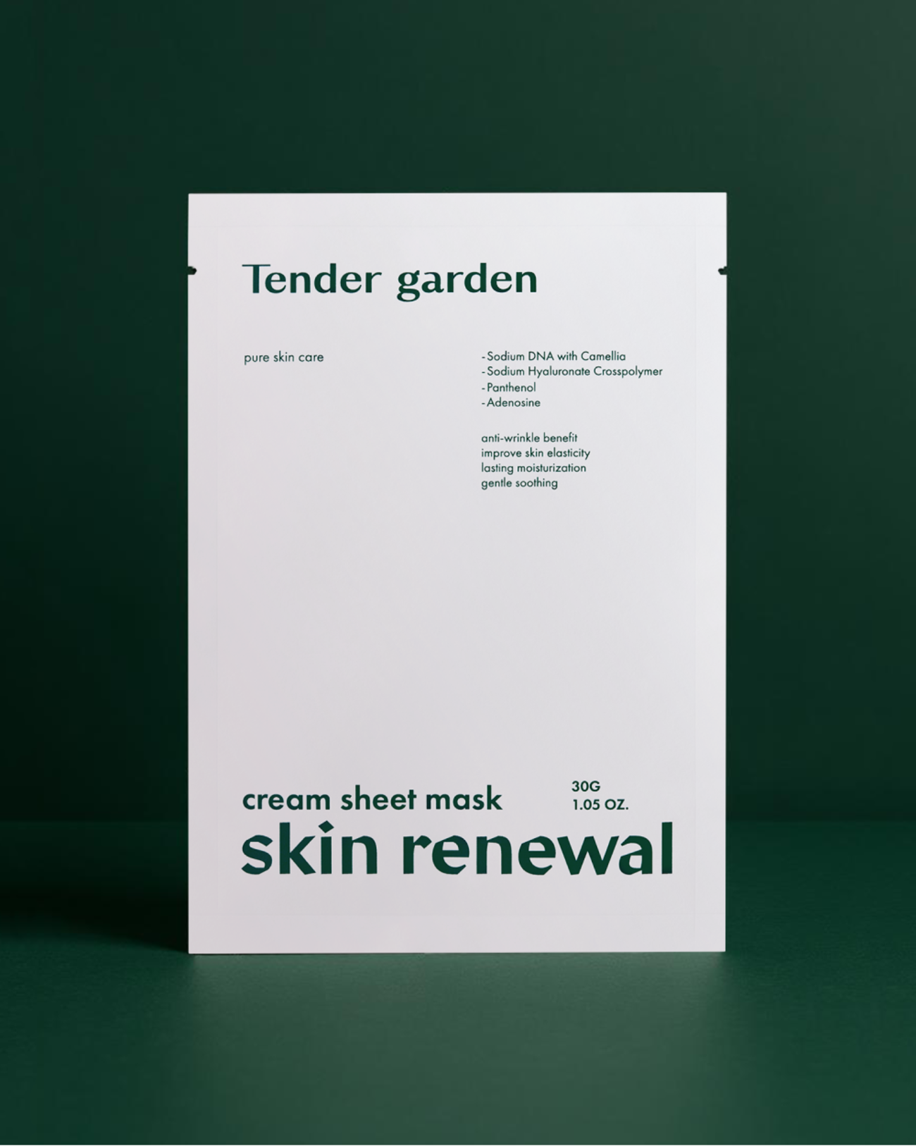 [Tender garden] Cream sheet mask