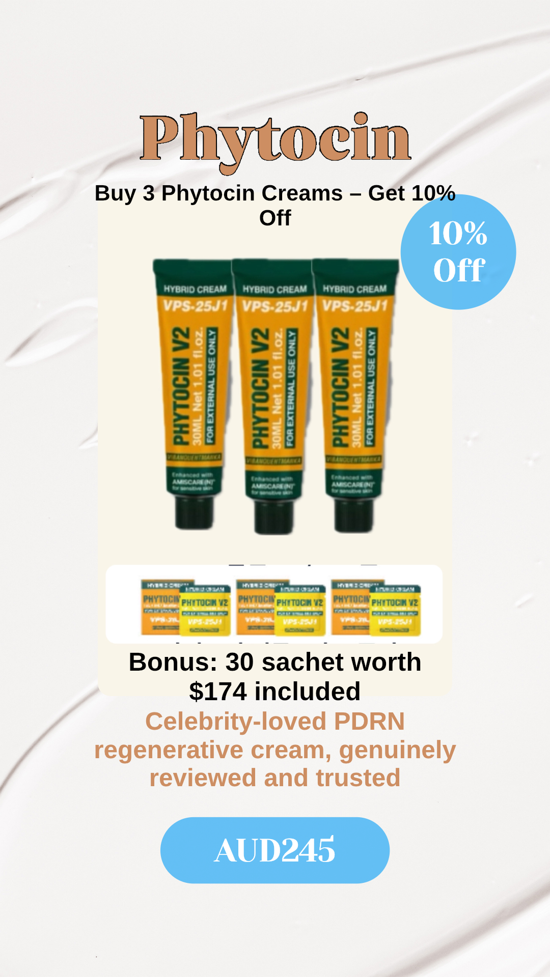 [June Promotion] Phytocin Cream 3-Pack Set